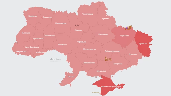 По всій Україні лунала тривога − злітав МіГ